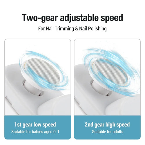 Electric Nail Trimmer & Buffer - Safe, Gentle Care for All Ages