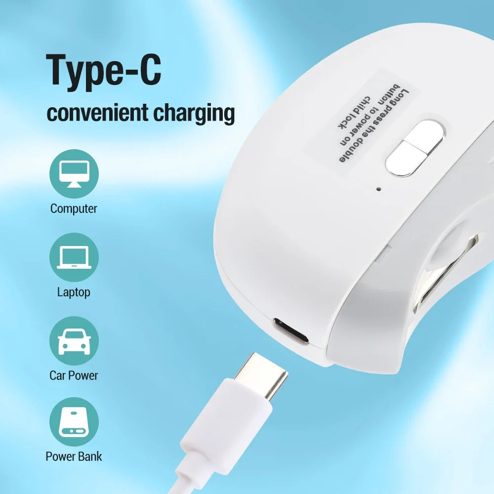 Electric Nail Trimmer & Buffer - Safe, Gentle Care for All Ages