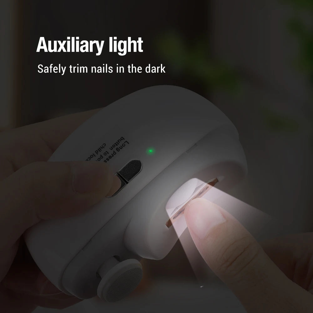 Electric Nail Trimmer & Buffer - Safe, Gentle Care for All Ages
