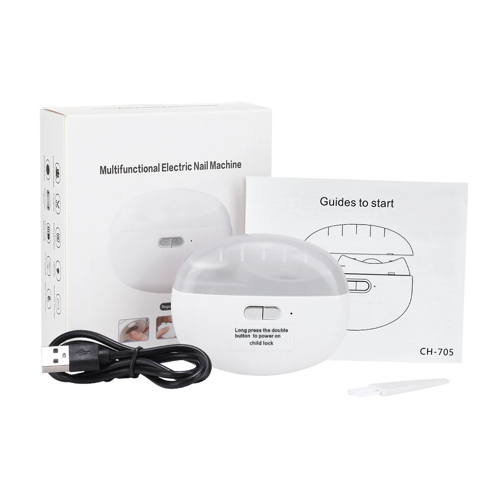 Electric Nail Trimmer & Buffer - Safe, Gentle Care for All Ages