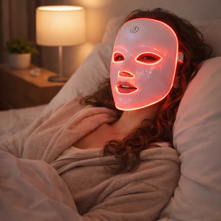 Red Light Therapy Mask - 7-1 Light Modes for Youthful Skin at Home